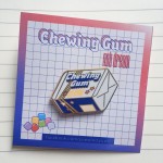 ENAMEL PIN CHEWING GUM